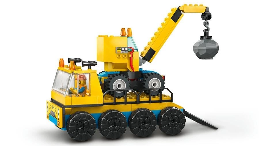LEGO City Construction Trucks And Wrecking Ball Crane (60391)