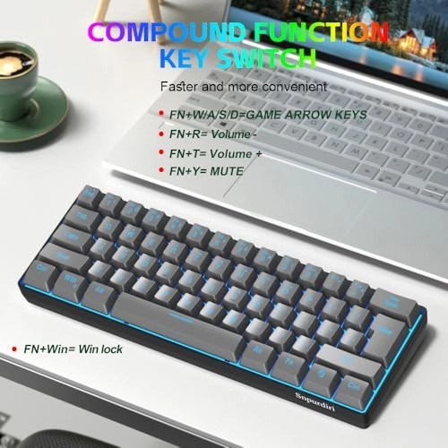 60% Wired Gaming Keyboard - USB-A