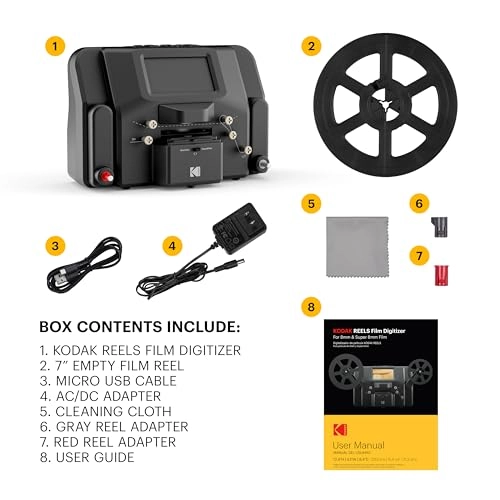 REELS 8mm & Super 8 Films Digitizer Converter - USB