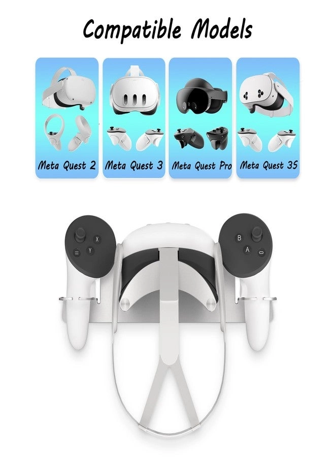VR Wall Mount - Meta Oculus Quest 3S/Quest 3/Quest 2/Quest Pro/Rift-S/Vision Pro Aluminum