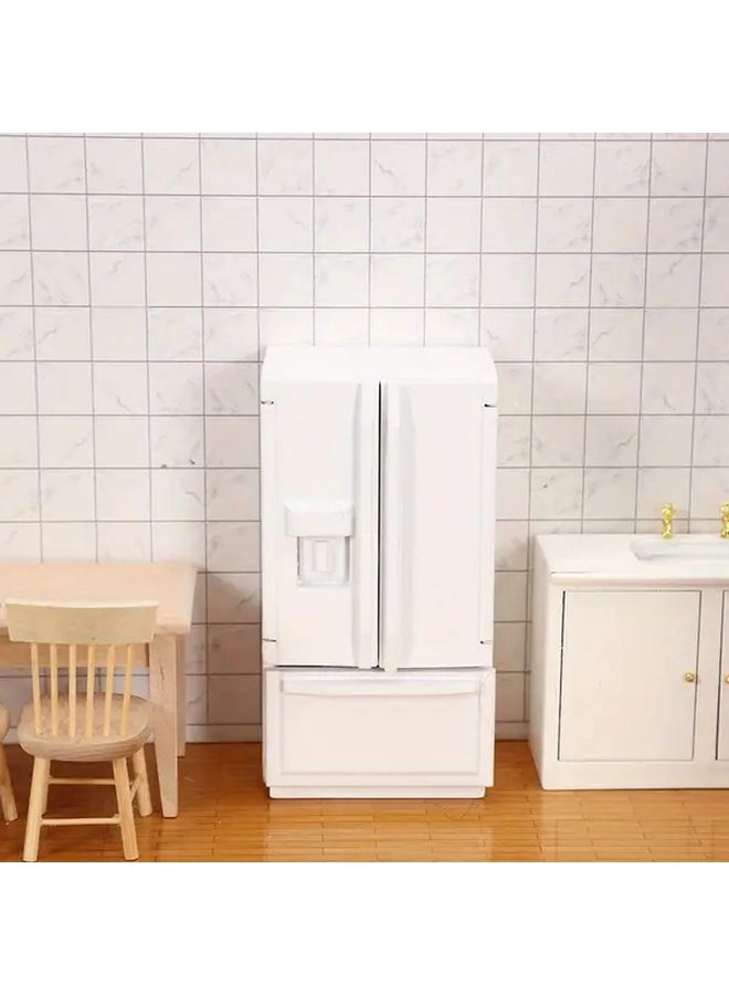 Generic Miniature Refrigerator - 1:12 Scale Dual-Door