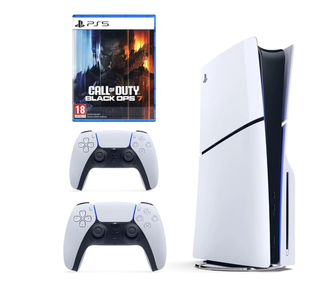 SIE PlayStation 5 Slim - 1TB + Dualsense - White + Call of Duty: Black Ops 7 - International Version
