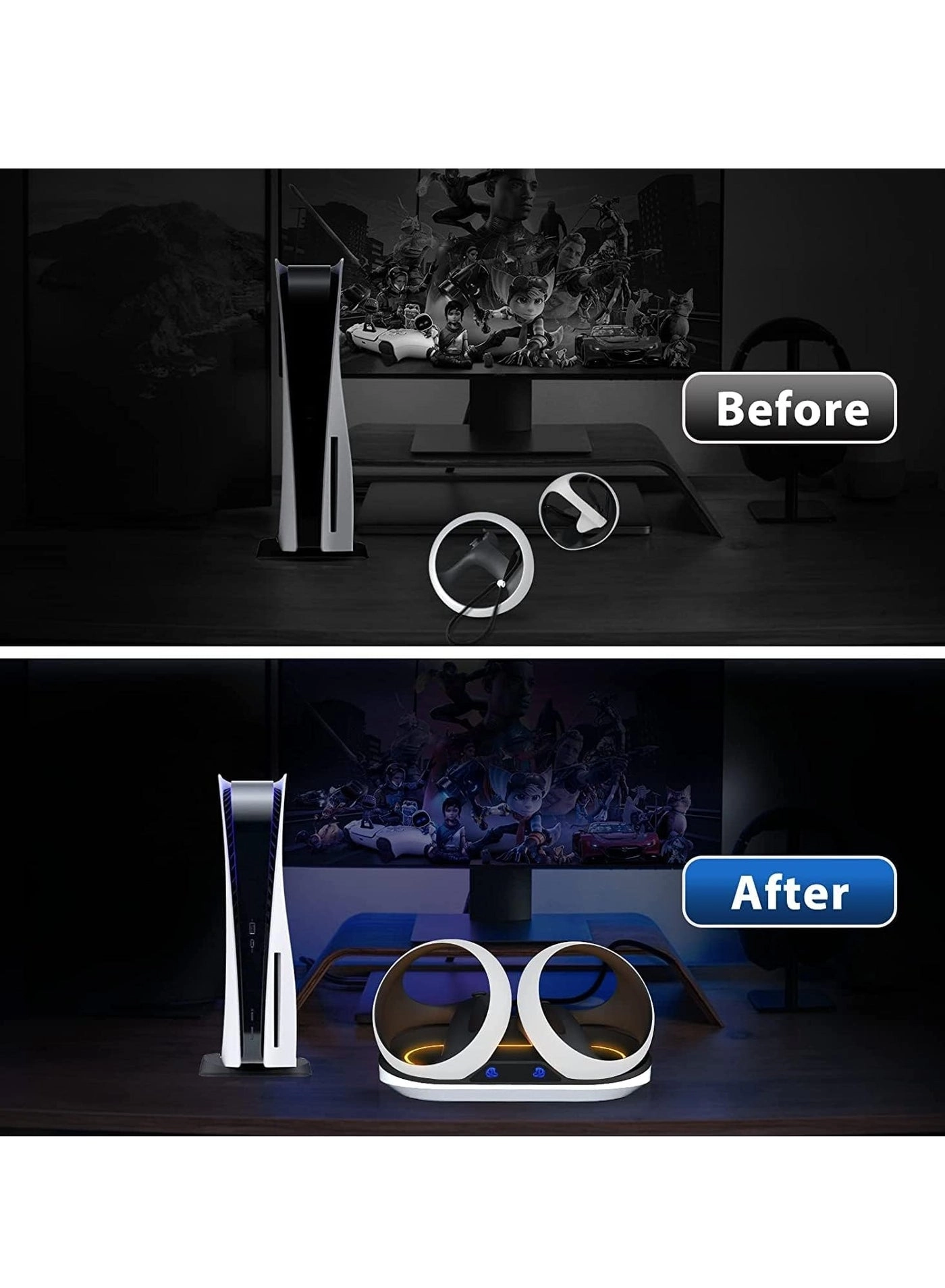 Charging Station for Playstation VR2 Controller - Type-C