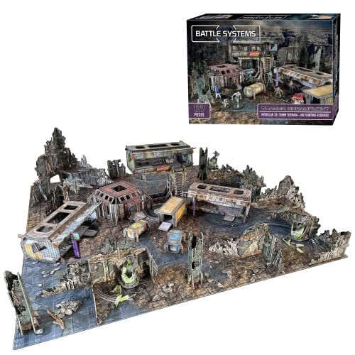 Modular Tabletop 3D Gaming Sci-Fi Terrain - 179 pieces 28mm-35mm Starfinder Warhammer 40,000 Stargrave Deadzone Aliens Star Wars