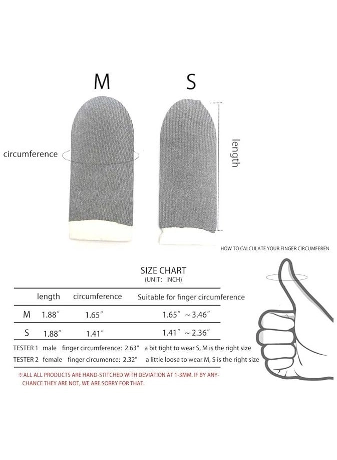 Finger Sleeve - Silver Fiber Anti-Sweat For iPhone/iPad/Android