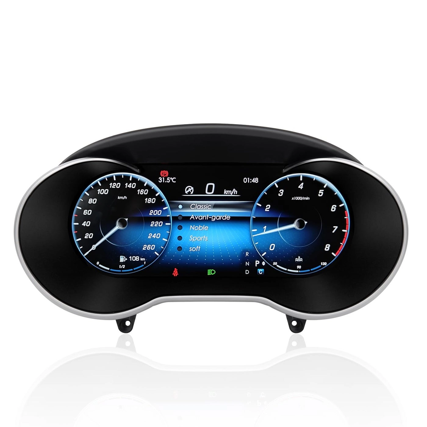 YEEHUNG LCD Cluster Instrument Dashboard - 123 Inch