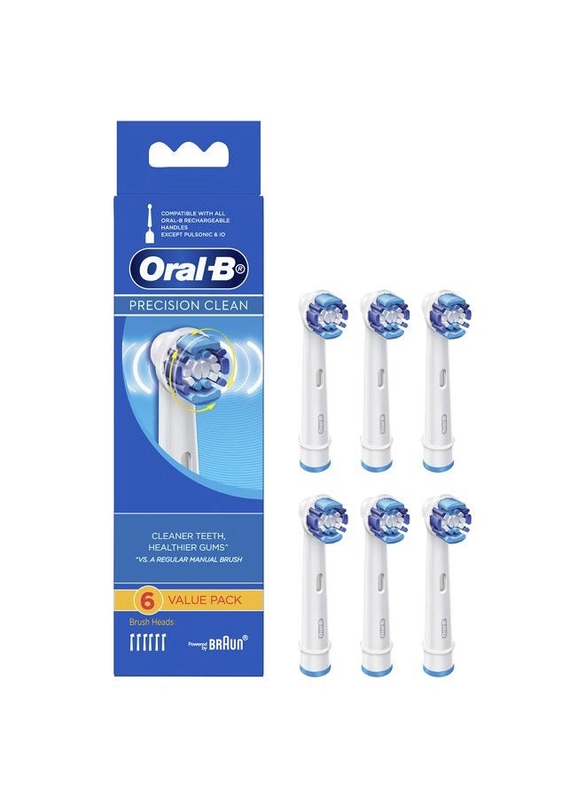 Oral-B Precision Clean Replacement Electric Toothbrush Heads - 6 Count