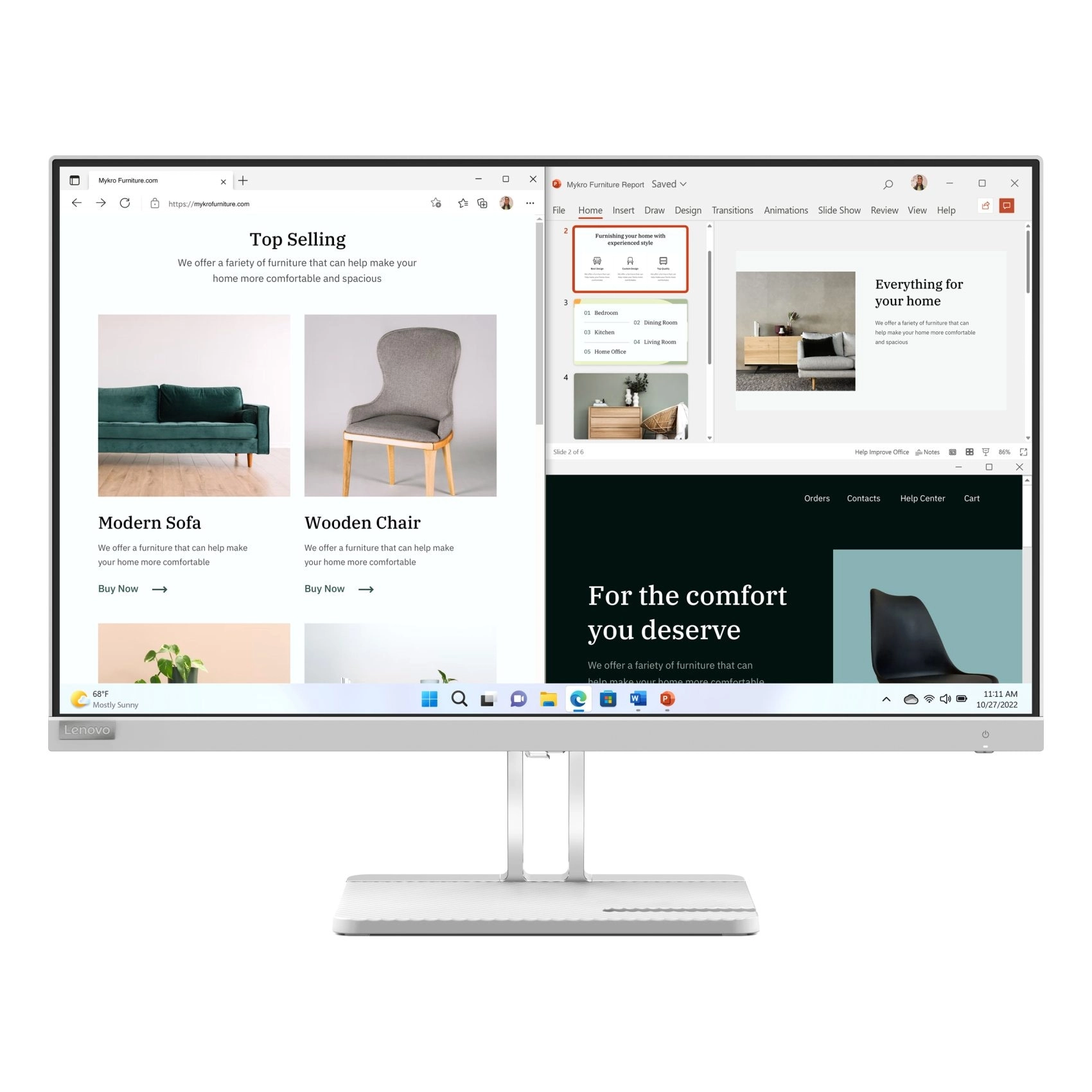 Lenovo L27e-40 - 67ACKAC4AE 27 inch 1920 X 1080
