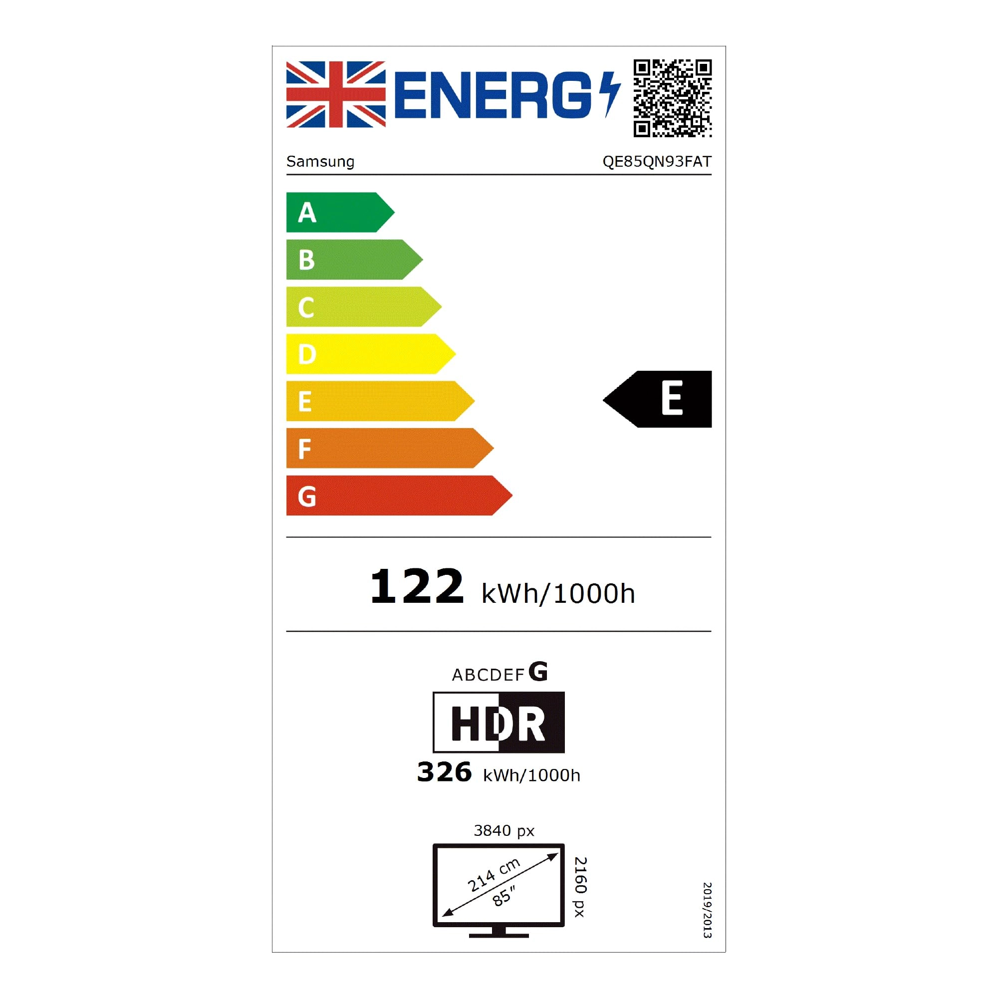 QE85QN93FAT - 85 Inches