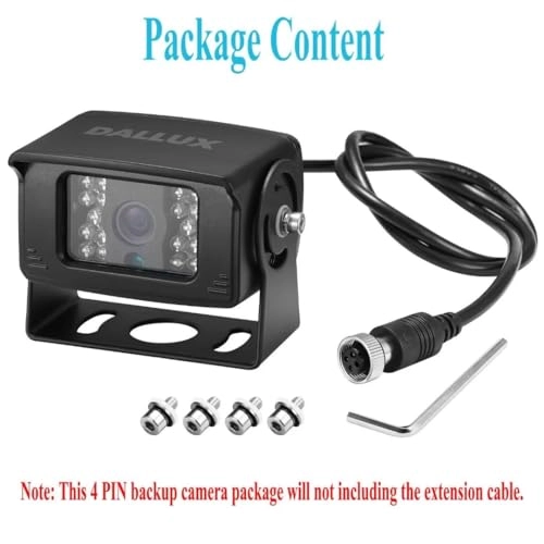 Bus Truck Vehicle Backup Camera - Night Vision 4 PIN