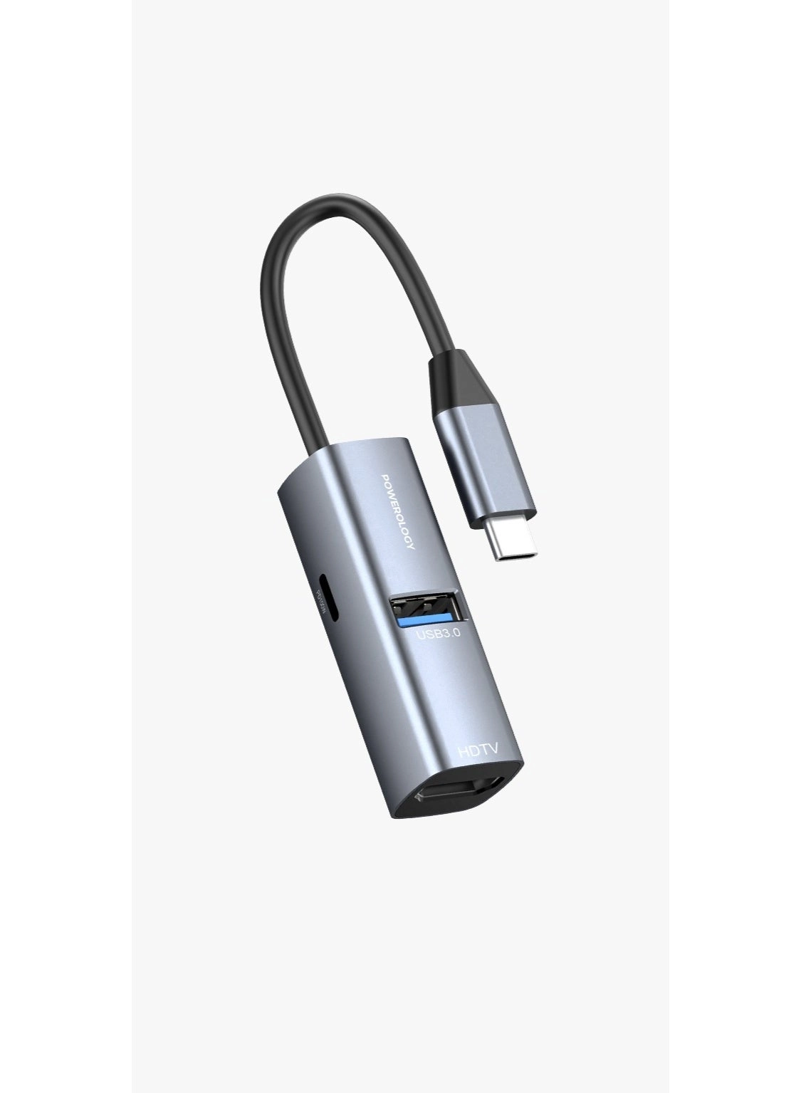 Powerology PWJT424BK - 4K HDMI 100W PD USB 3.0