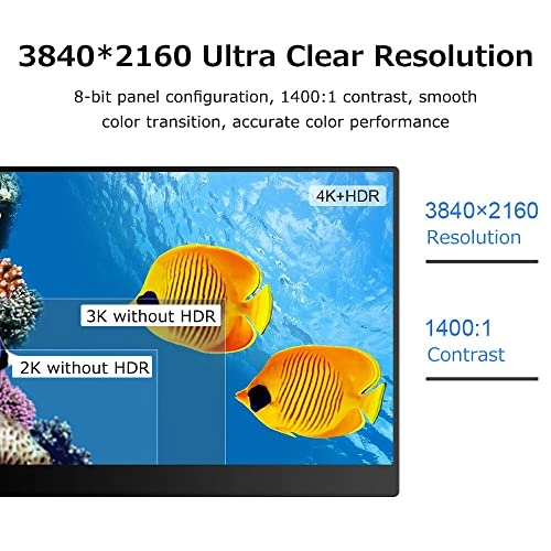 Portable IPS Screen - 3840 * 2160 13.3 inch