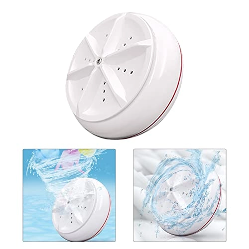 Portable Ultrasonic Turbine Washer, Travel Laundry Machine for Camping Trip Home Household
