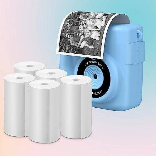 Instant Camera Refill Print Paper - 5 Rolls 56mm x 25mm