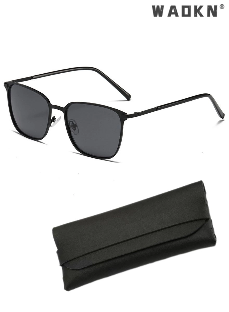 Polarized Square Sunglasses - 45mm Grey