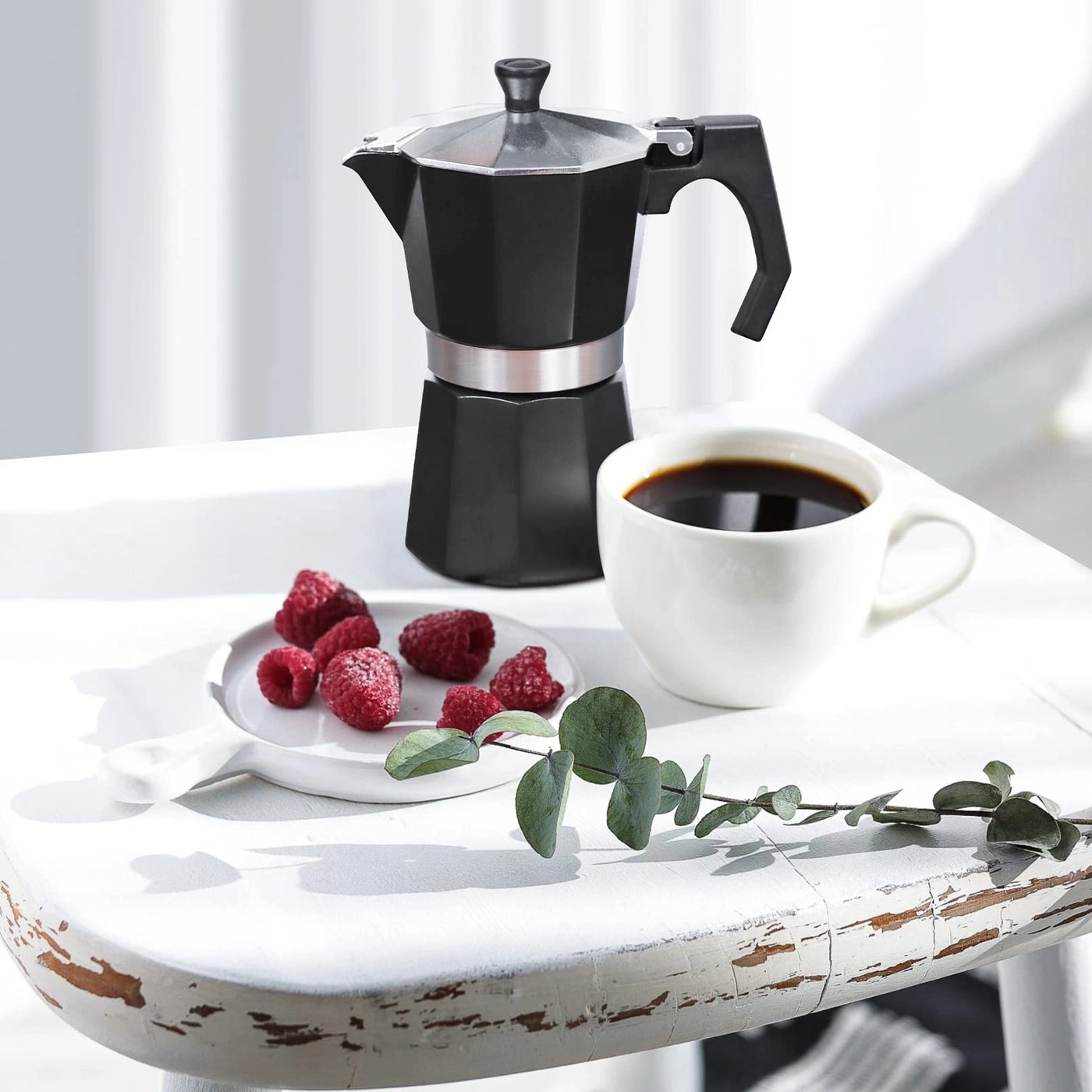 Moka Pot - 6 Cups Stainless Steel Induction