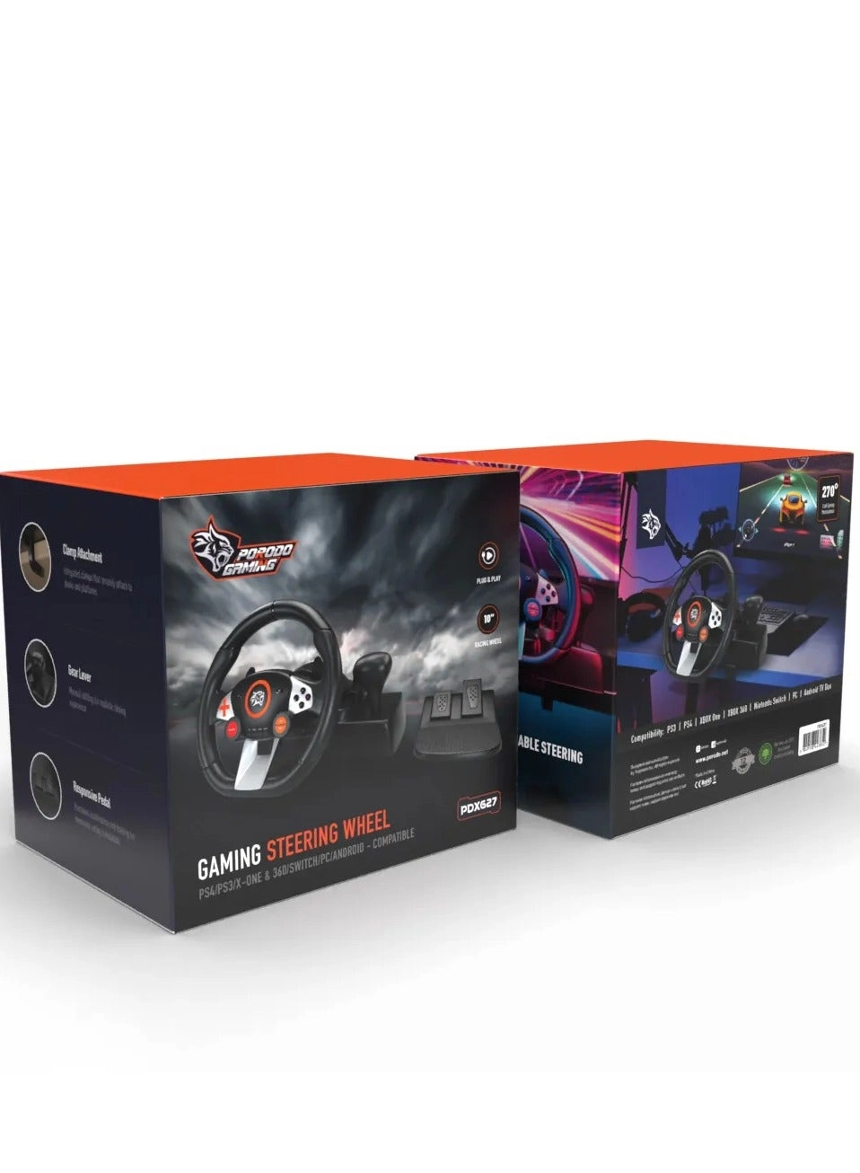 PDX627 Racing Wheel & Pedals