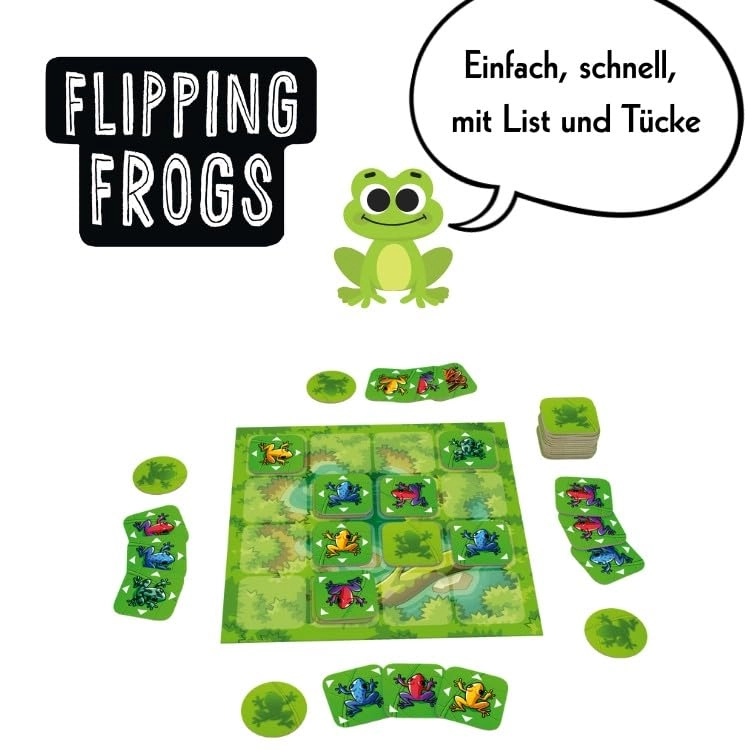 Flipping Frogs - Strategy & Deduction Game (French, German)