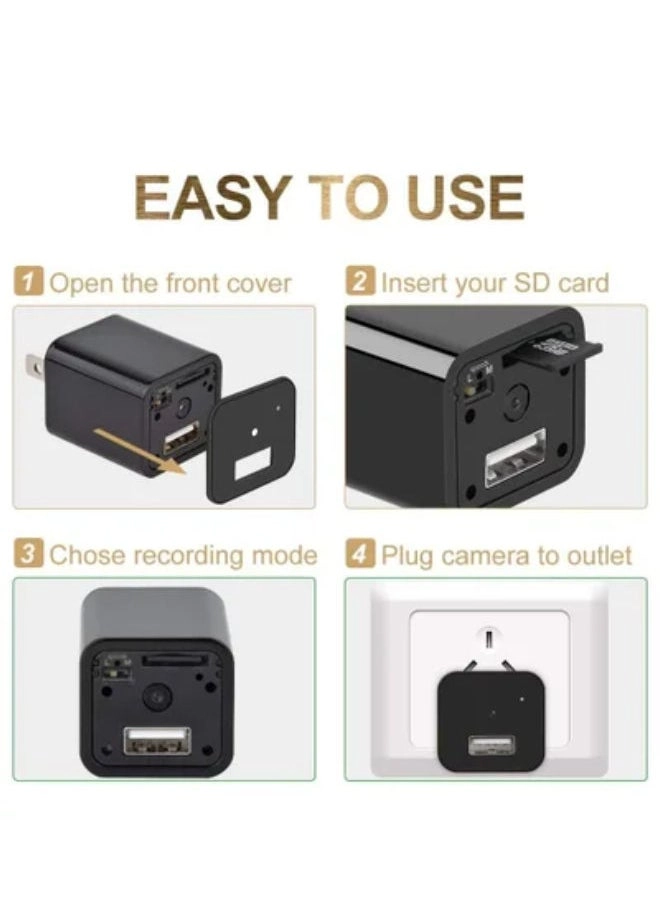 Mini Charger Hidden Camera - 128GB 1920 X 1080 30fps