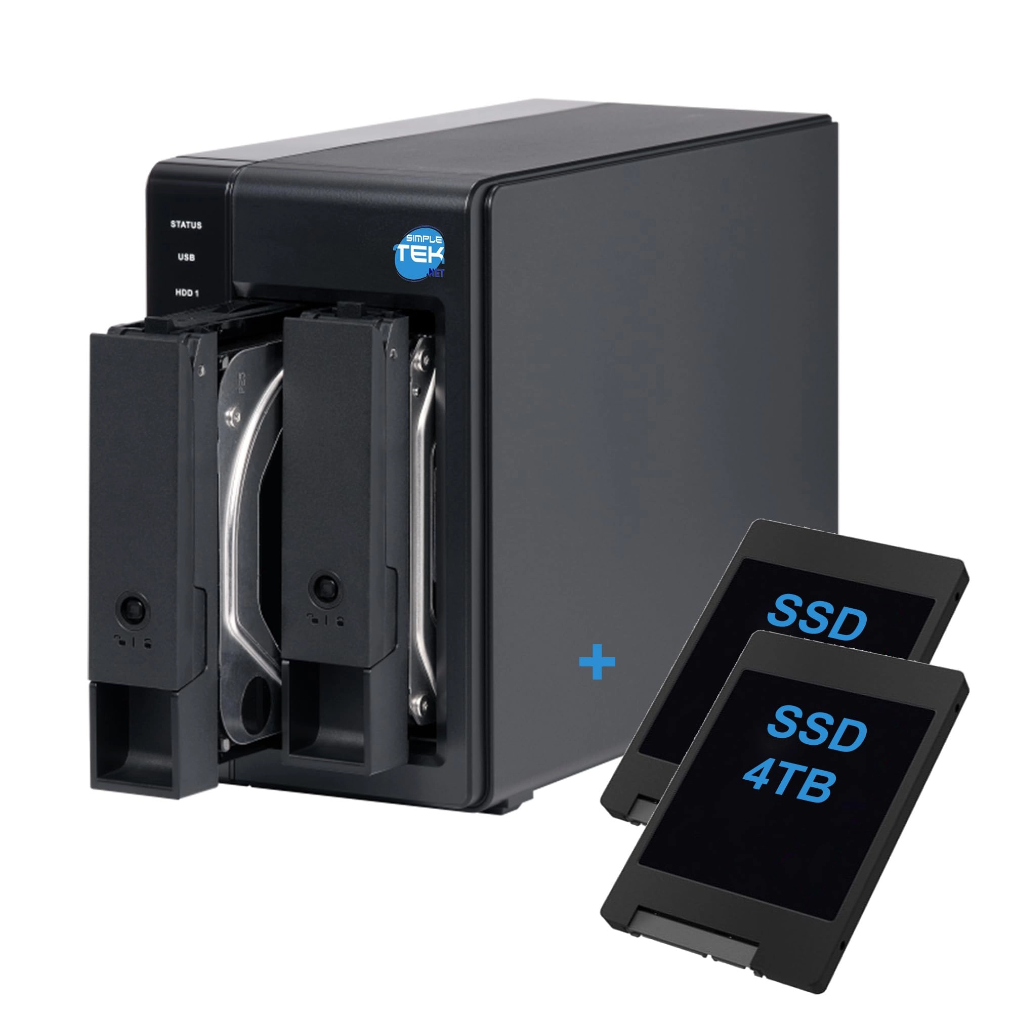 SIMPLETEK External USB-C 3.2 DAS - 8TB