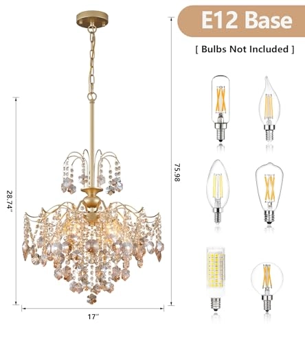Crystal Chandelier - Dimmable