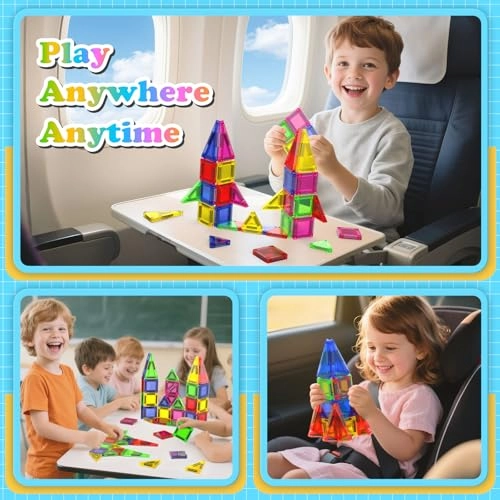 Mini Magnetic Tiles - Magnetic Tiles 40 pcs