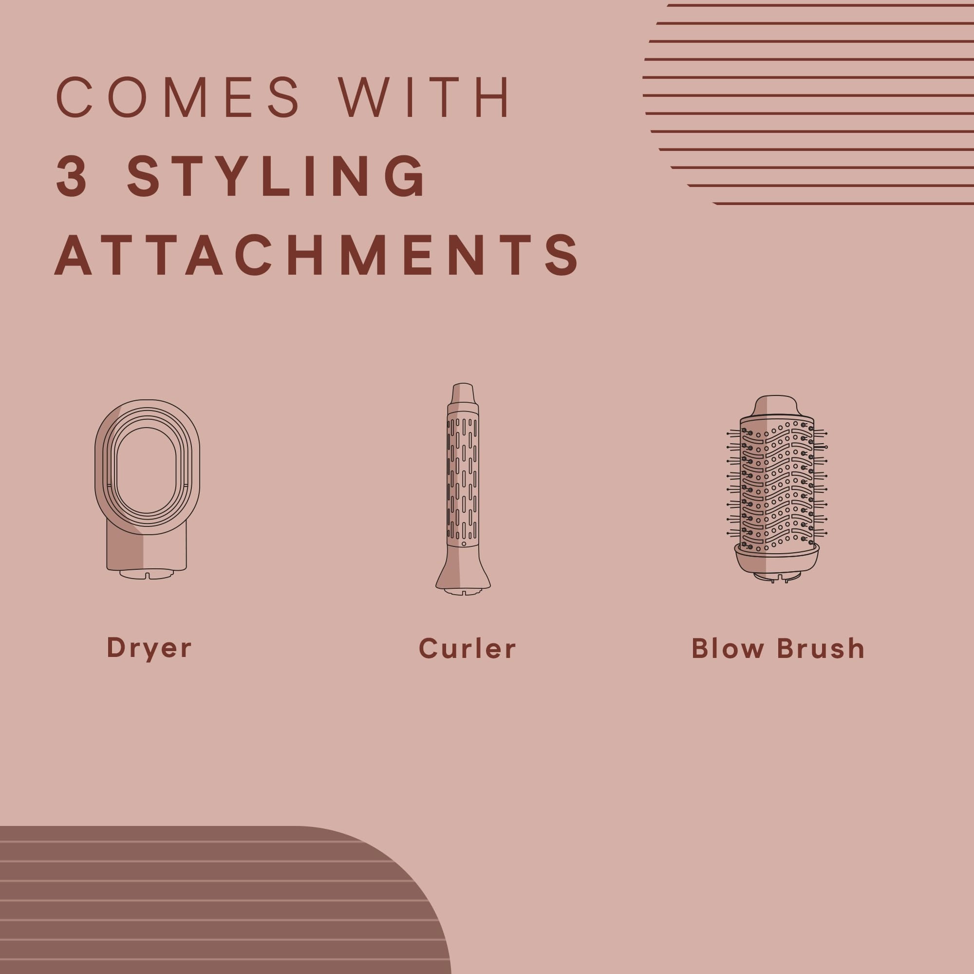 3 IN 1 Hair Blow Brush