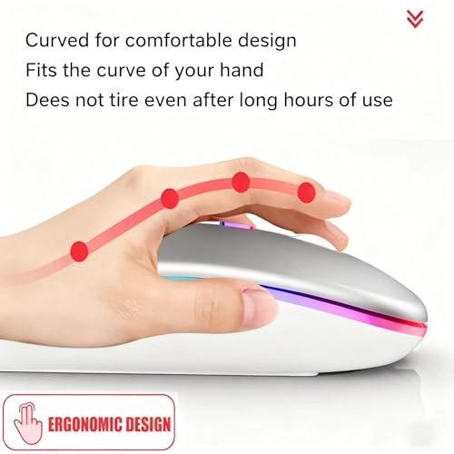 Vertical Ergonomic Optical Mouse - Bluetooth Wi-Fi