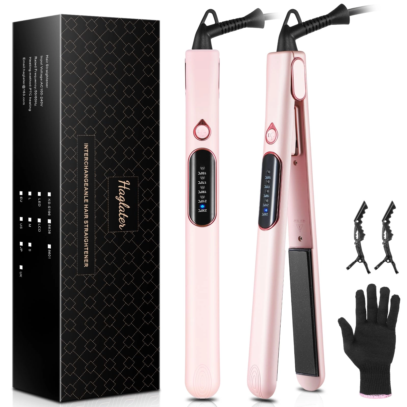 2 in 1 Straightener and Curler - 1 inch