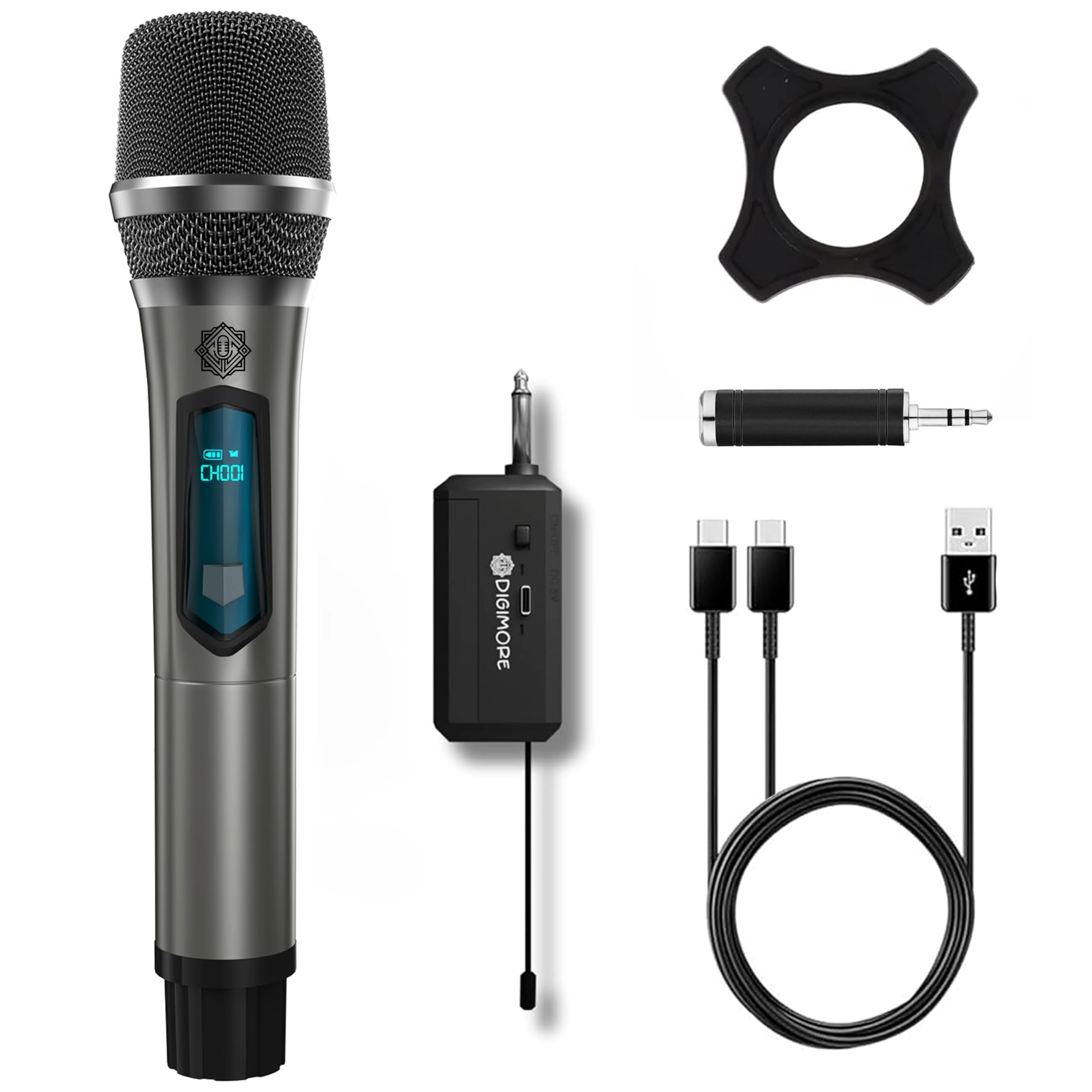 DIGIMOE LLP,E-06 ABHSIHEK-1 IND. ESTATE, ASARWA BRIDGE ROAD, 16, Haripura, Asarwa, Ahmedabad, Gujarat 380002, DIGIMORE LLP D-340 Wireless Microphone