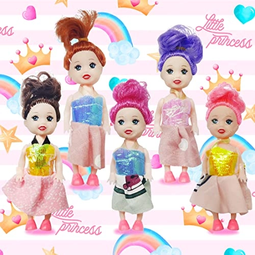 Tiny Tot Dolls - 10 CM Plastic Ages 3+ Pack