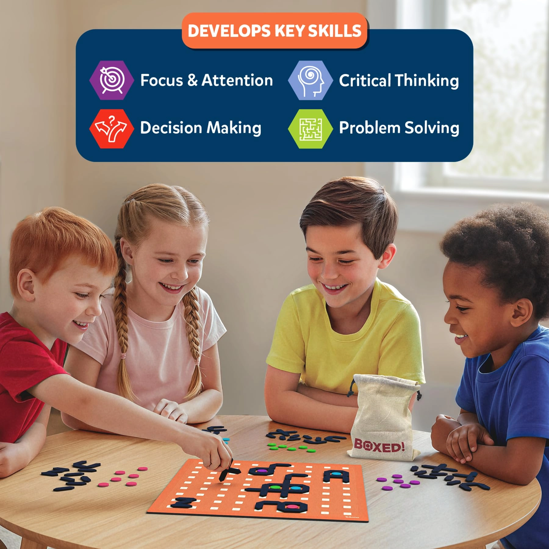 Magnetic Dots & Boxes - Boxed! Multicolor