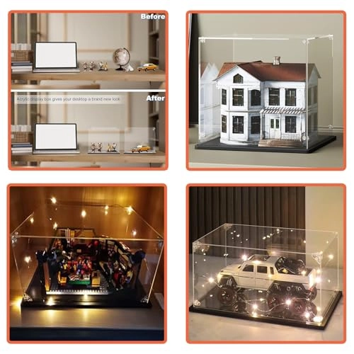 Display Case - 40 x 20 x 30 cm 3 mm Acrylic Transparent Dustproof