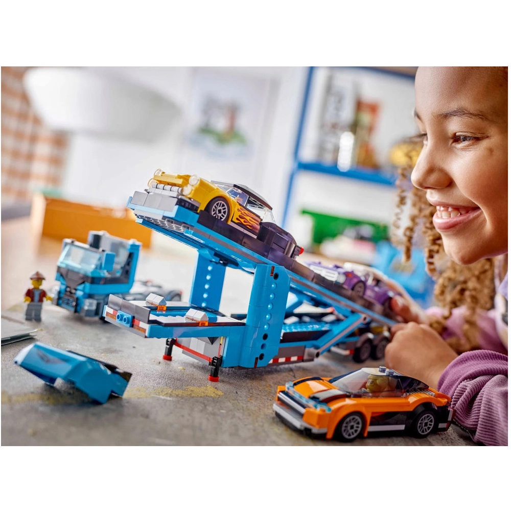 City Car Transporter Truck with Sports Cars (60408)