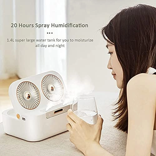 Double Spray Fan - USB Rechargeable 4000mAh 1.4L