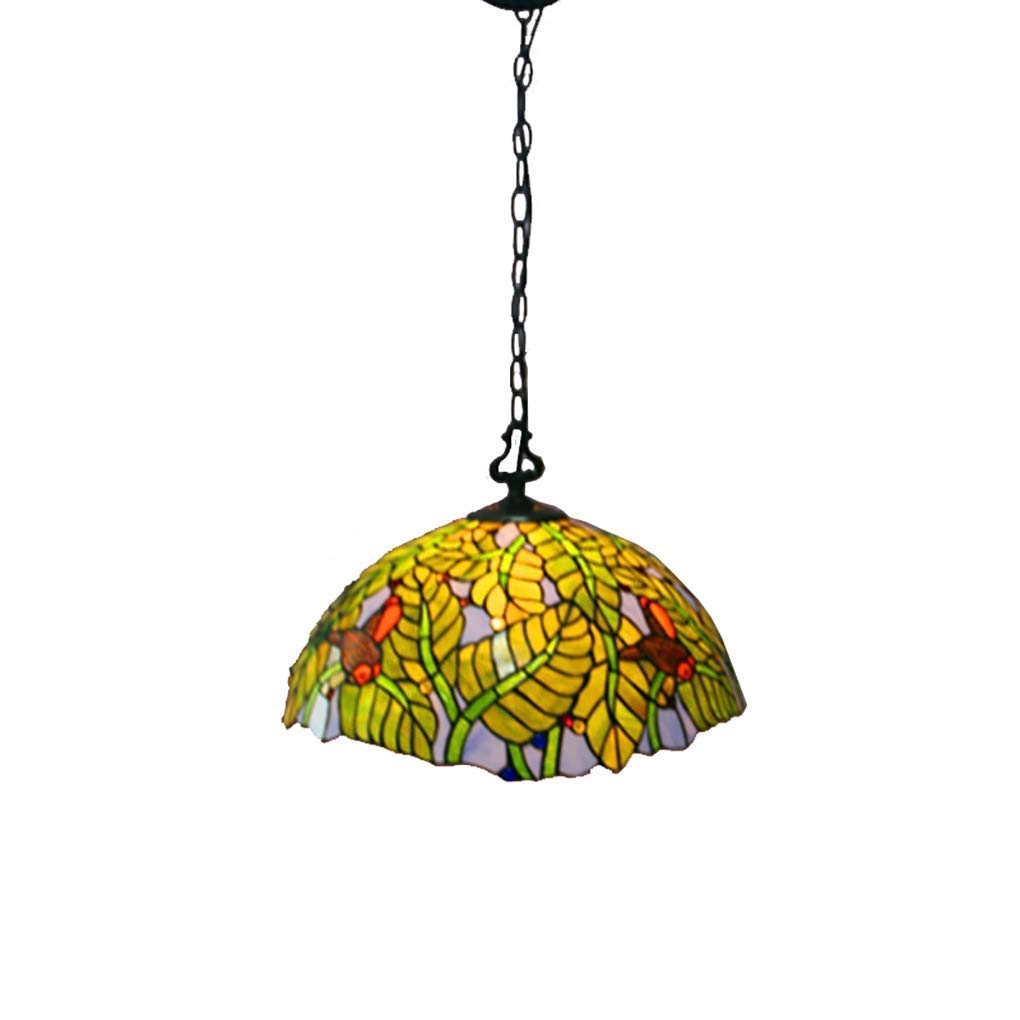 Stained Glass Chandelier - 18-inch E27 60W*3