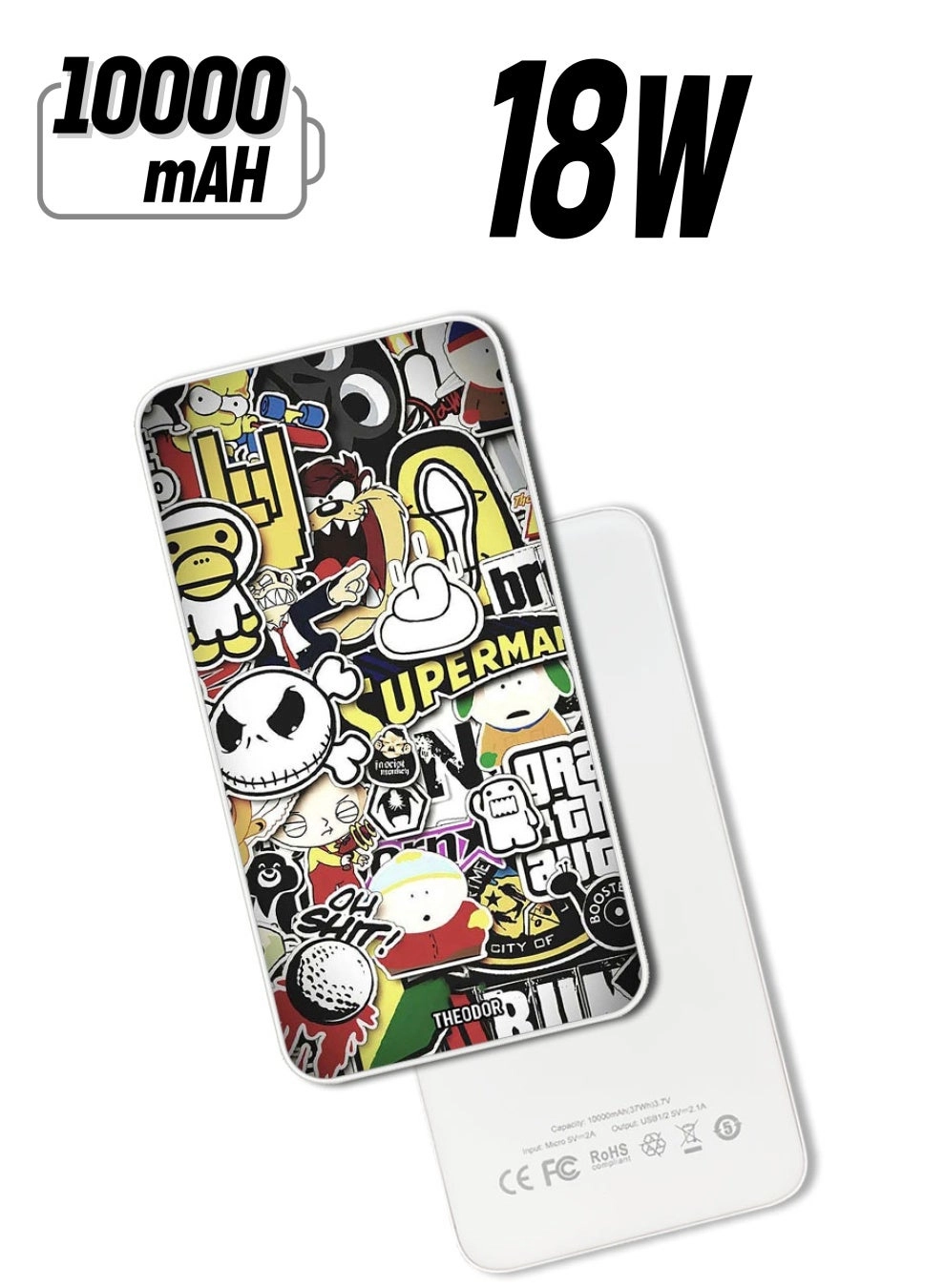 Theodor PPBA079 - 10000mAh 18W