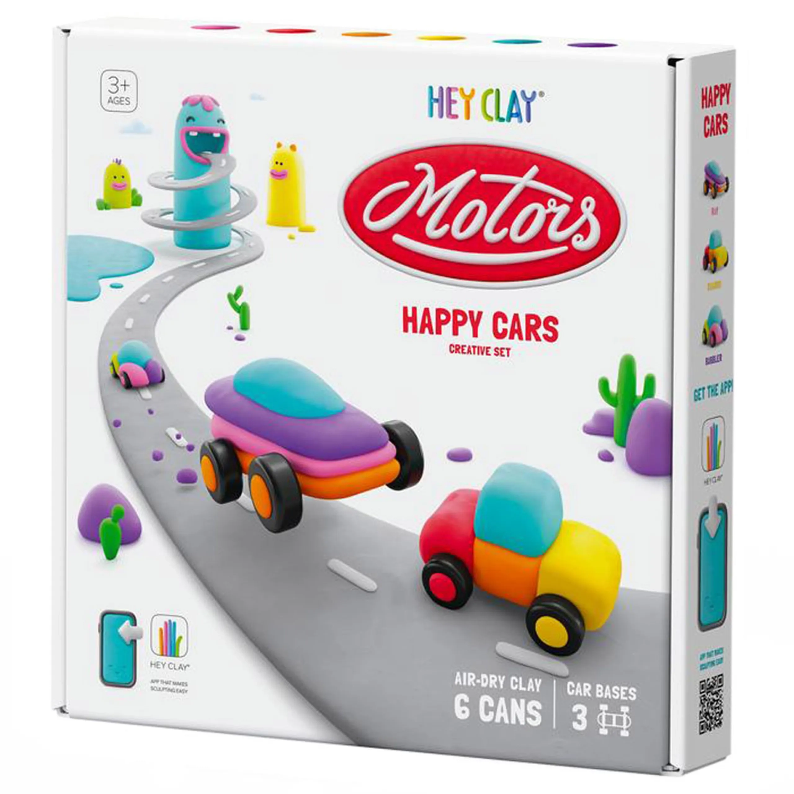 Eco Cars Air Dry Clay Kit - 3+ years 6 cans