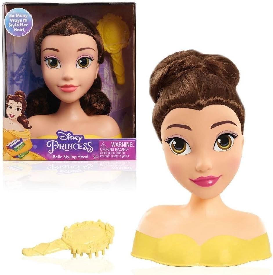 Disney Belle Mini Styling Head - Beauty and The Beast Pretend Play