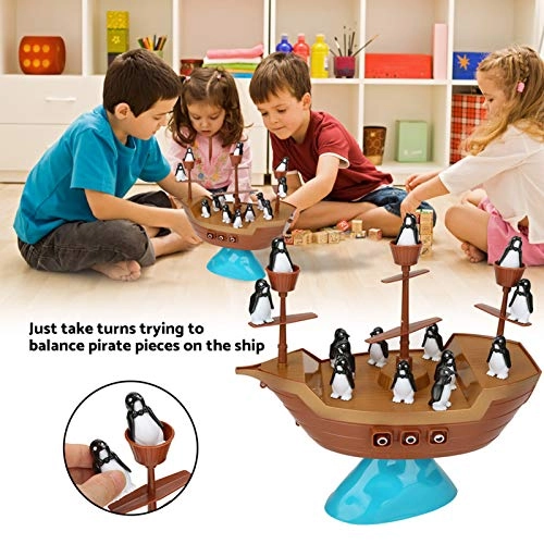 Pirate Boat Penguin Balance Game - Suitable for kids over 3 years old