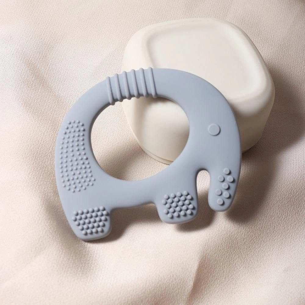 2 in 1 Teether - Beech Wood, Silicone