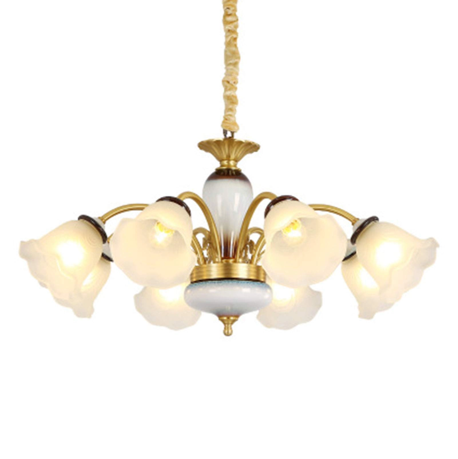 Hanging Light - Copper and glass 92*40cm