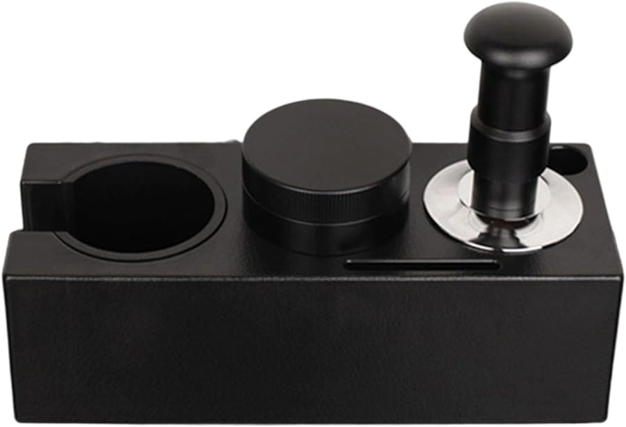 Generic Espresso Tamper - 53mm Stainless Steel Adjustable Depth + Manual Coffee Distributor + Silicone Mat + Puck Screen - Reusable