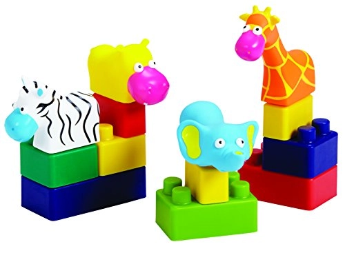 MZA STORES Jungle-Themed Soft Baby Blocks - 28 pcs