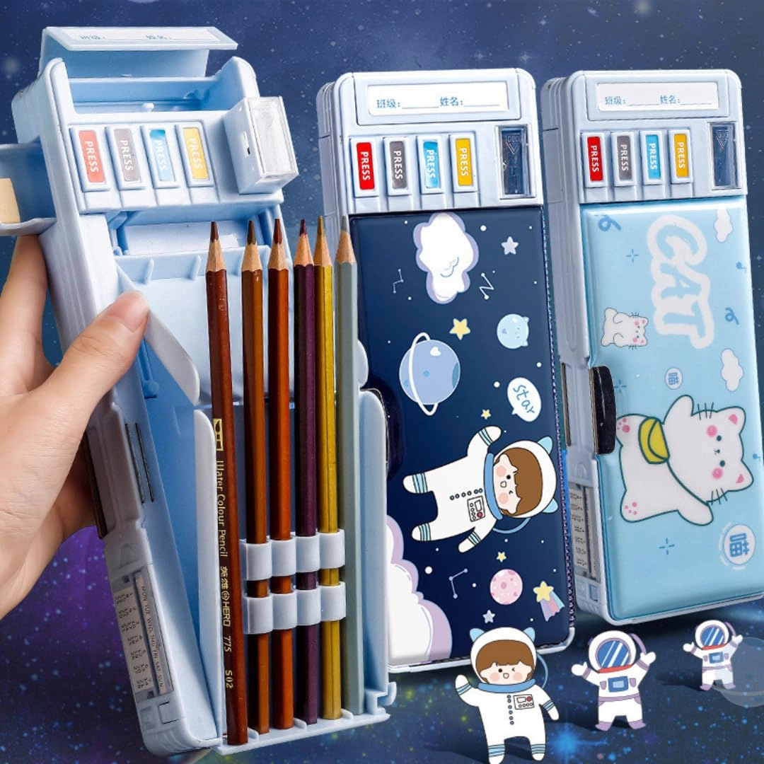 Space Theme Pencil Box - 1 Set