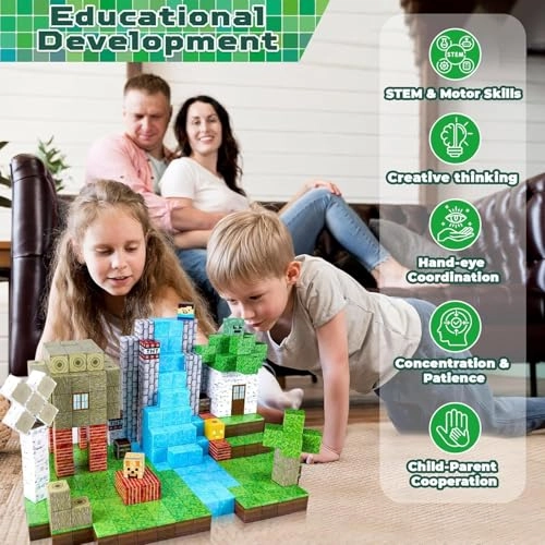 Magnetic Building Blocks - 100 pcs