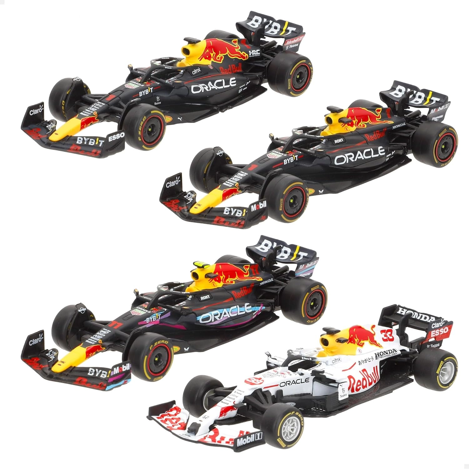 BBURAGO Formula 1 Red Bull Racing #1 - 1:43 Pack Of 4