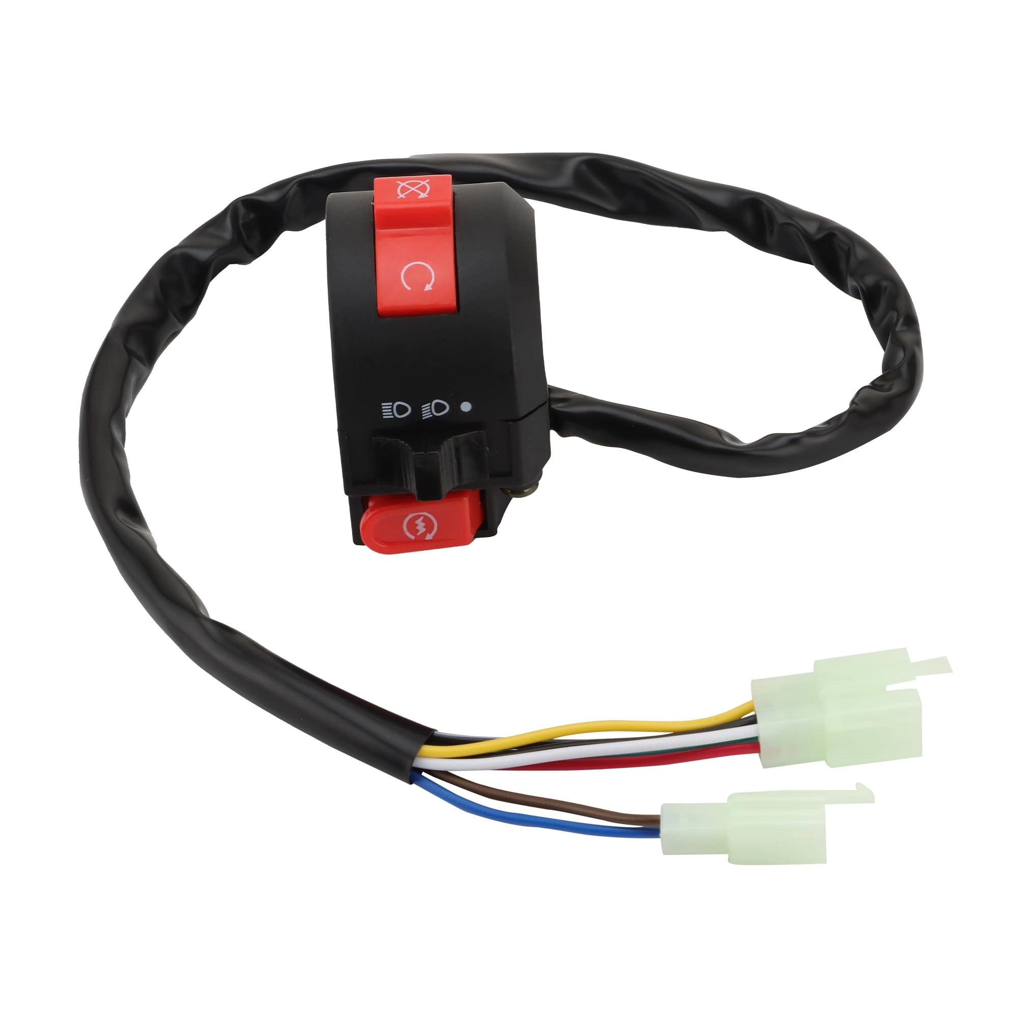 woostar Left Start Switch Assembly - Kill Switch 12 Volts 8 Pin