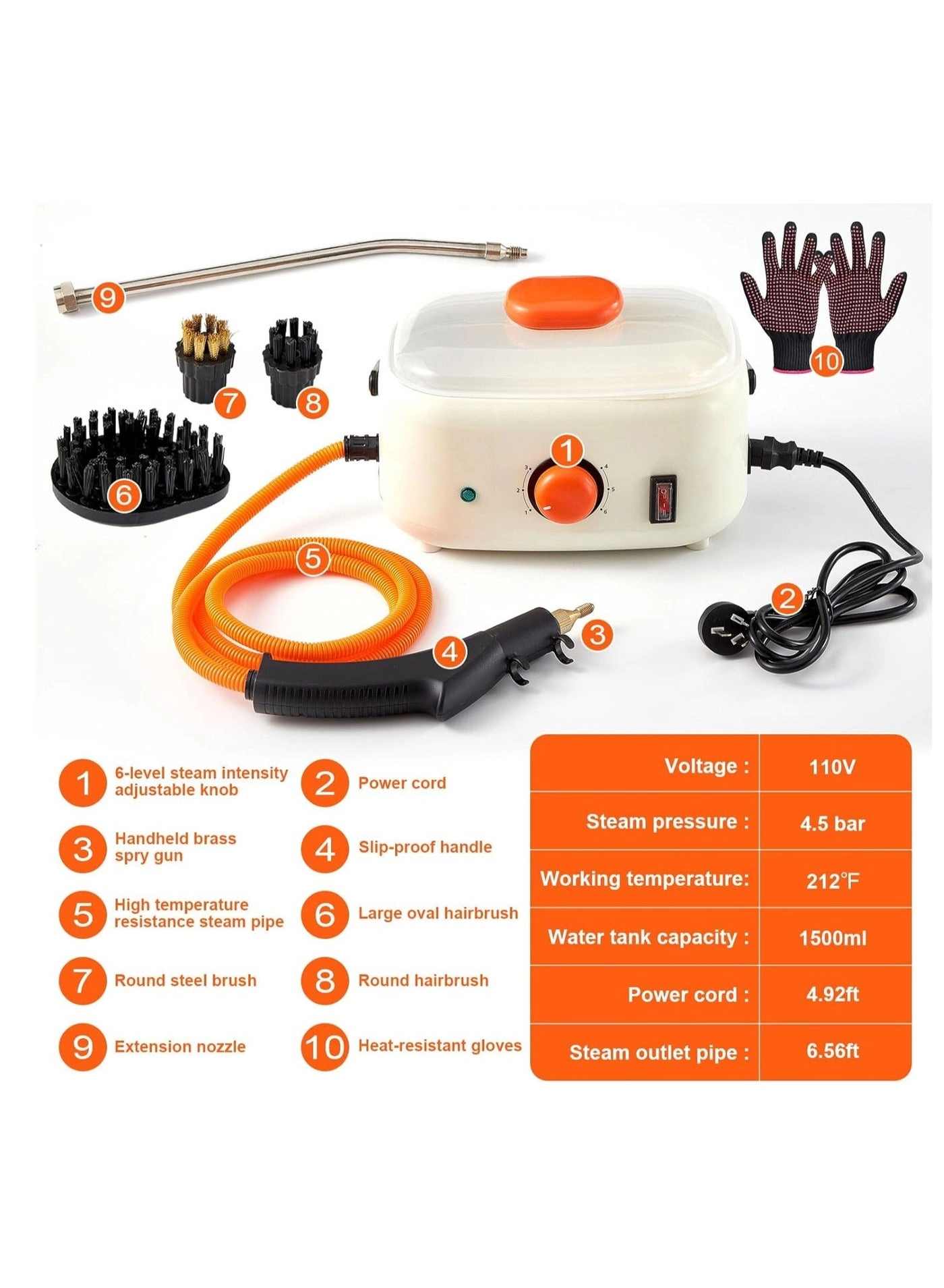 Handheld Steam Cleaner - 1.5L