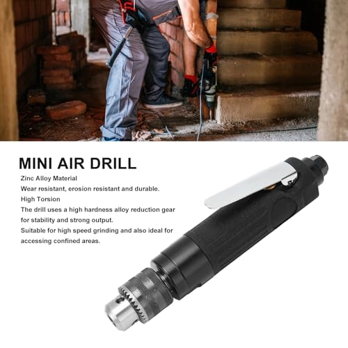 Mini Air Drill - 3/8 Inch Straight Pneumatic